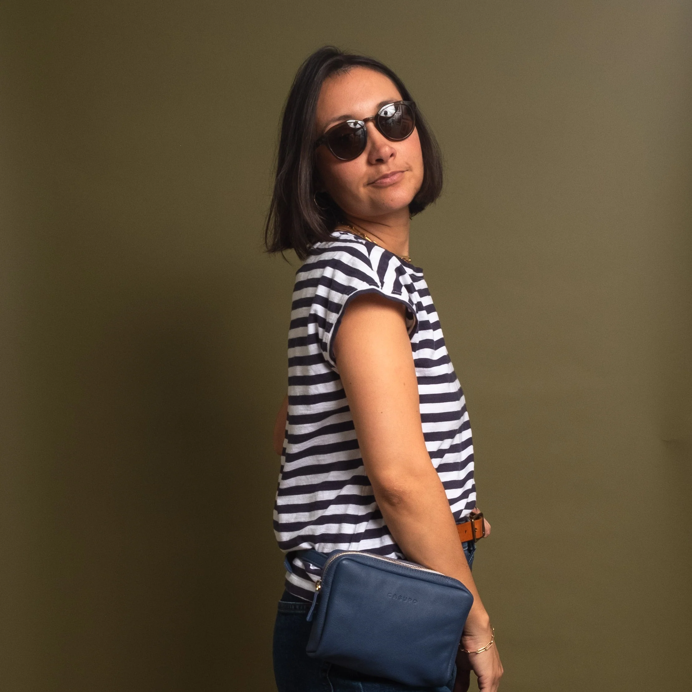 Fanny Pack Crossbody Bag - Blue - Image 9