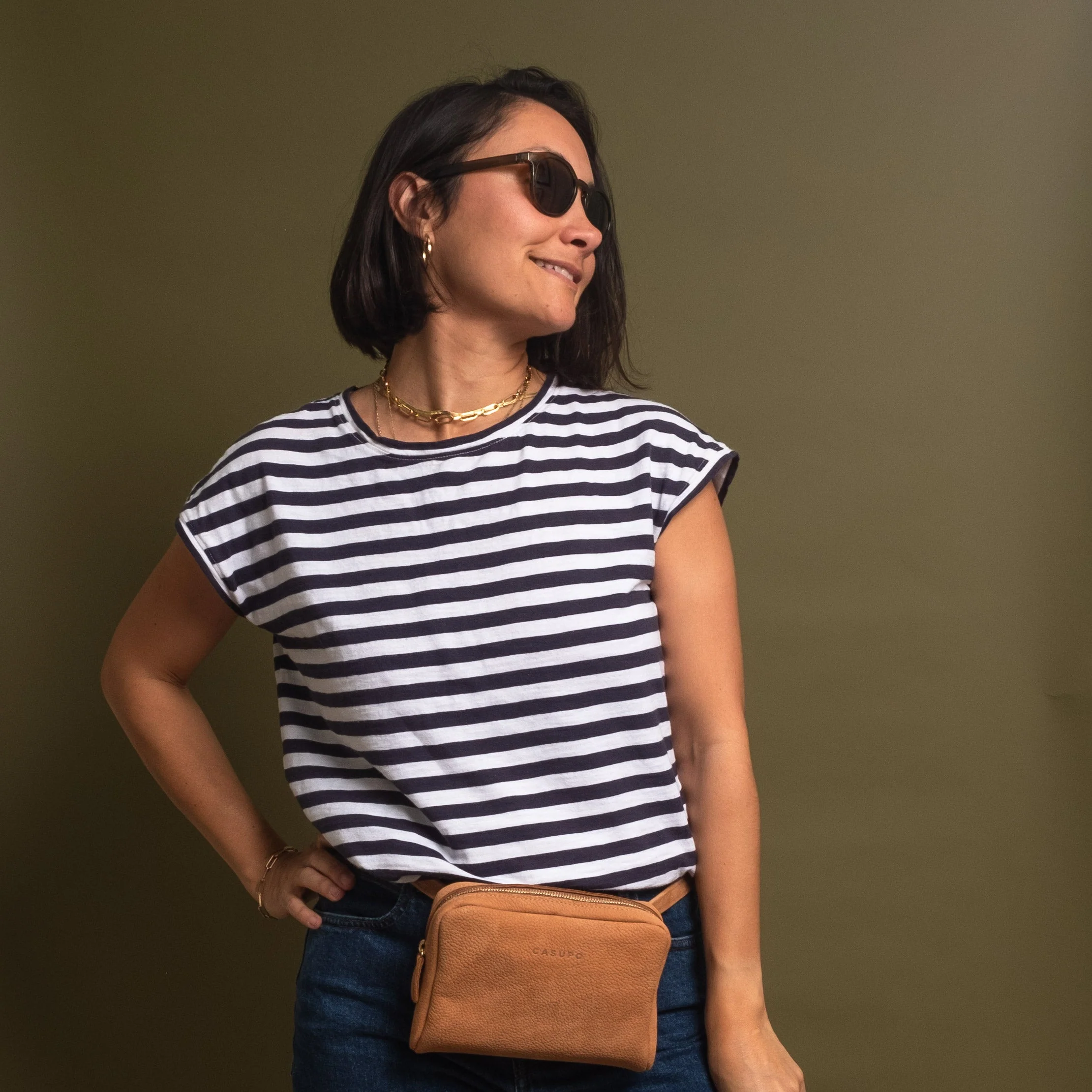 Fanny Pack Crossbody Bag - Sand - Image 10