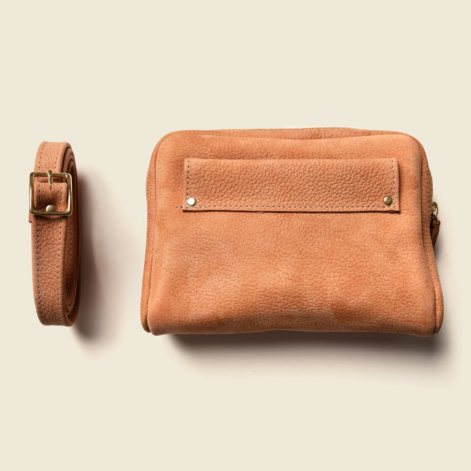 Fanny Pack Crossbody Bag - Sand - Image 5