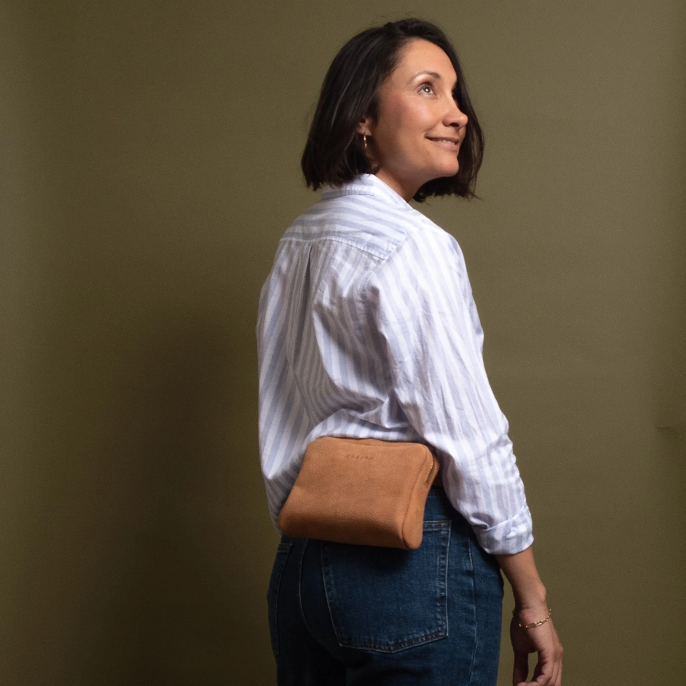Fanny Pack Crossbody Bag - Sand - Image 9