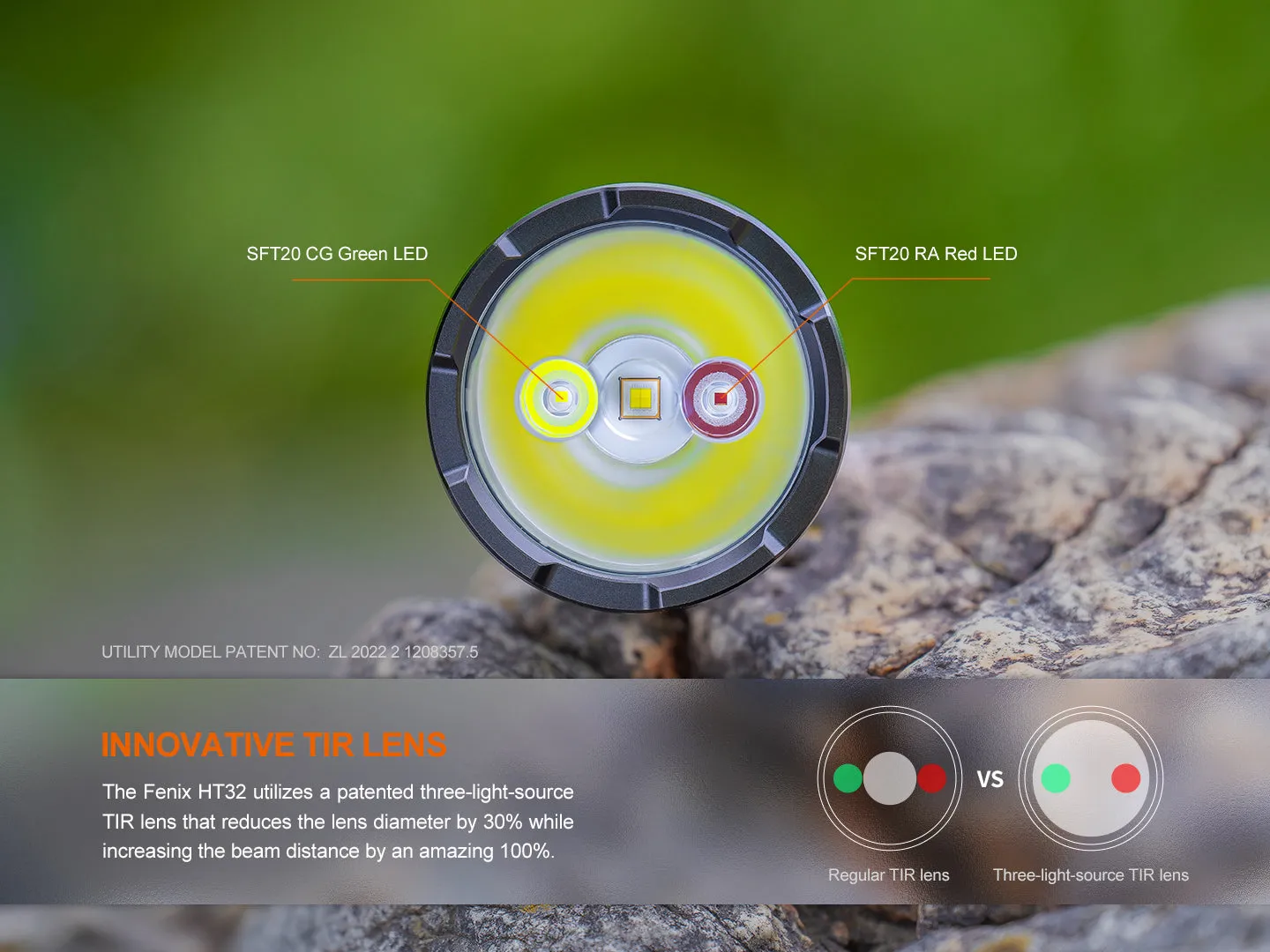 HT32 Hunting Flashlight with Red & Green Output - Image 11