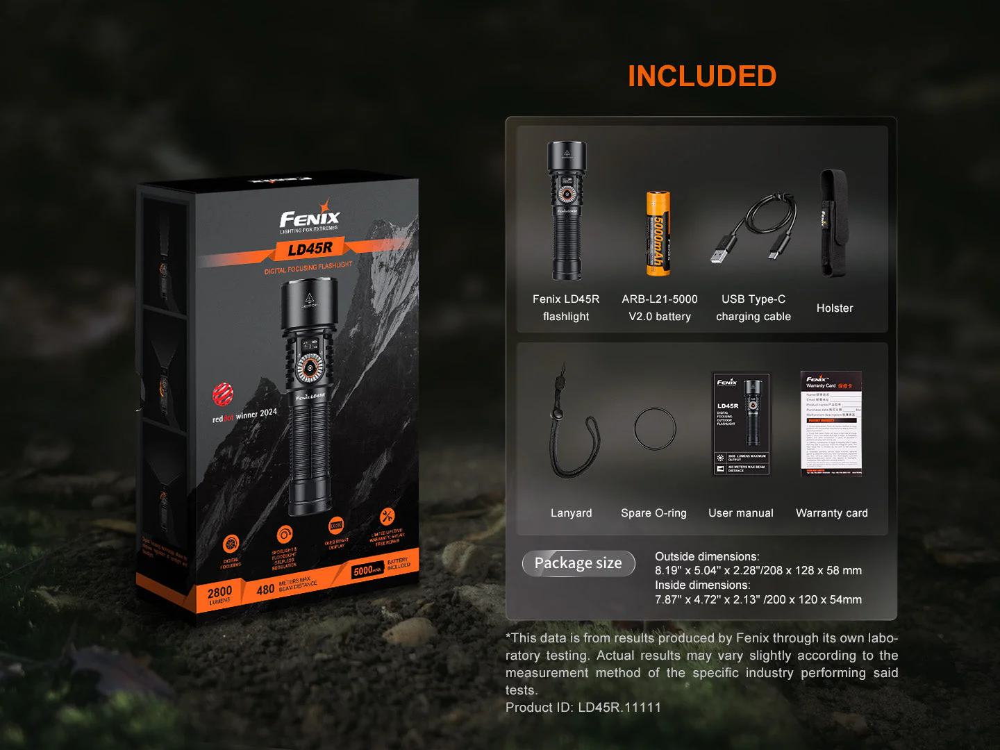 LD45R Digital Focus Rechargeable LED Flashlight - Image 17