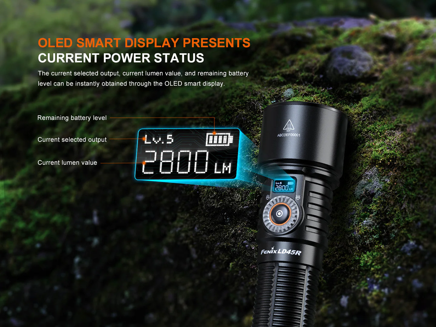 LD45R Digital Focus Rechargeable LED Flashlight - Image 7