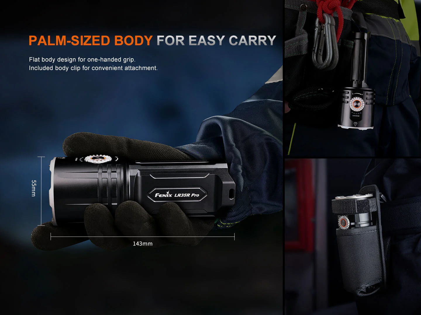 LR35R PRO Rechargeable Palm-Sized Searchlight - Image 11
