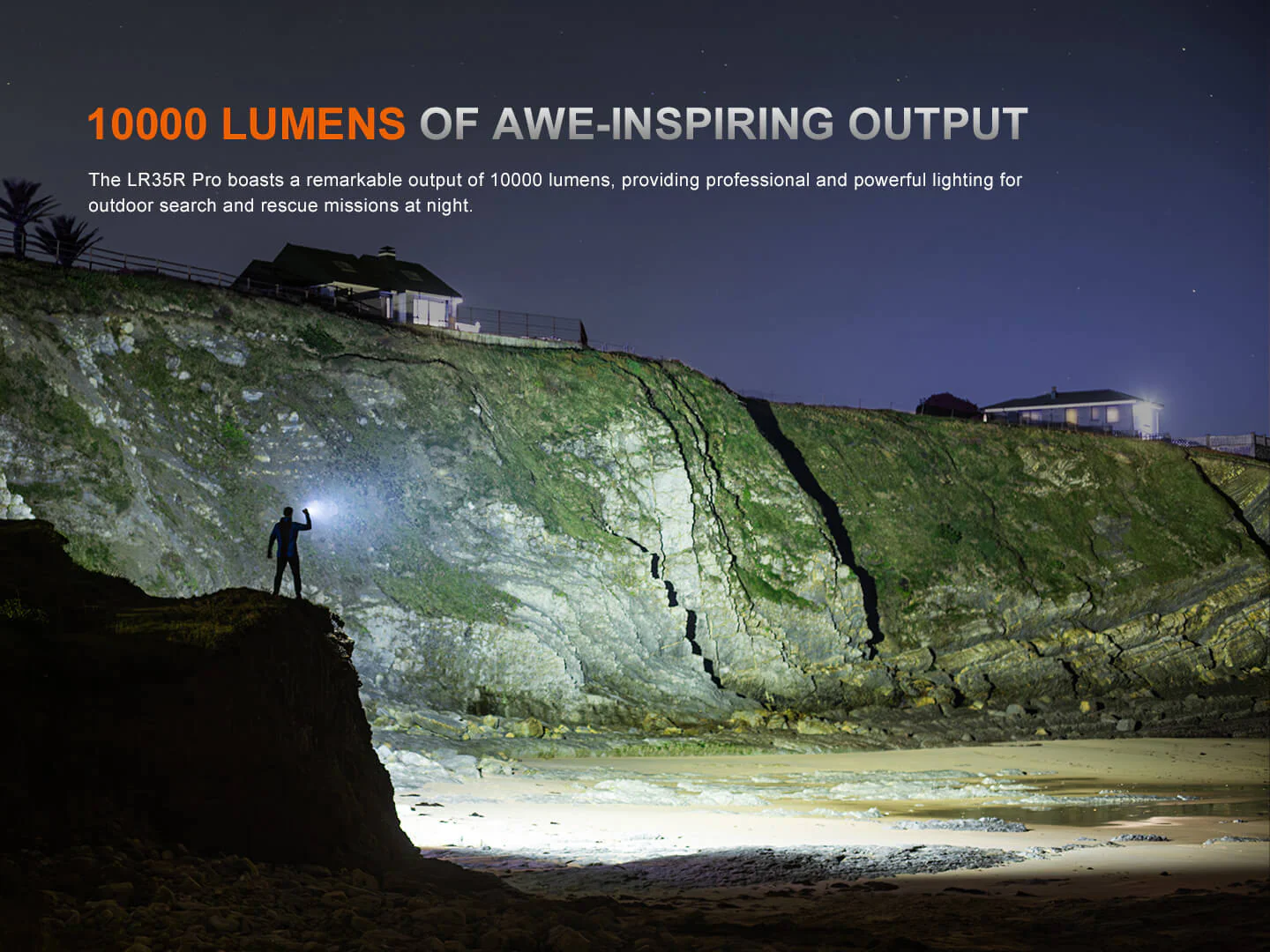 LR35R PRO Rechargeable Palm-Sized Searchlight - Image 4