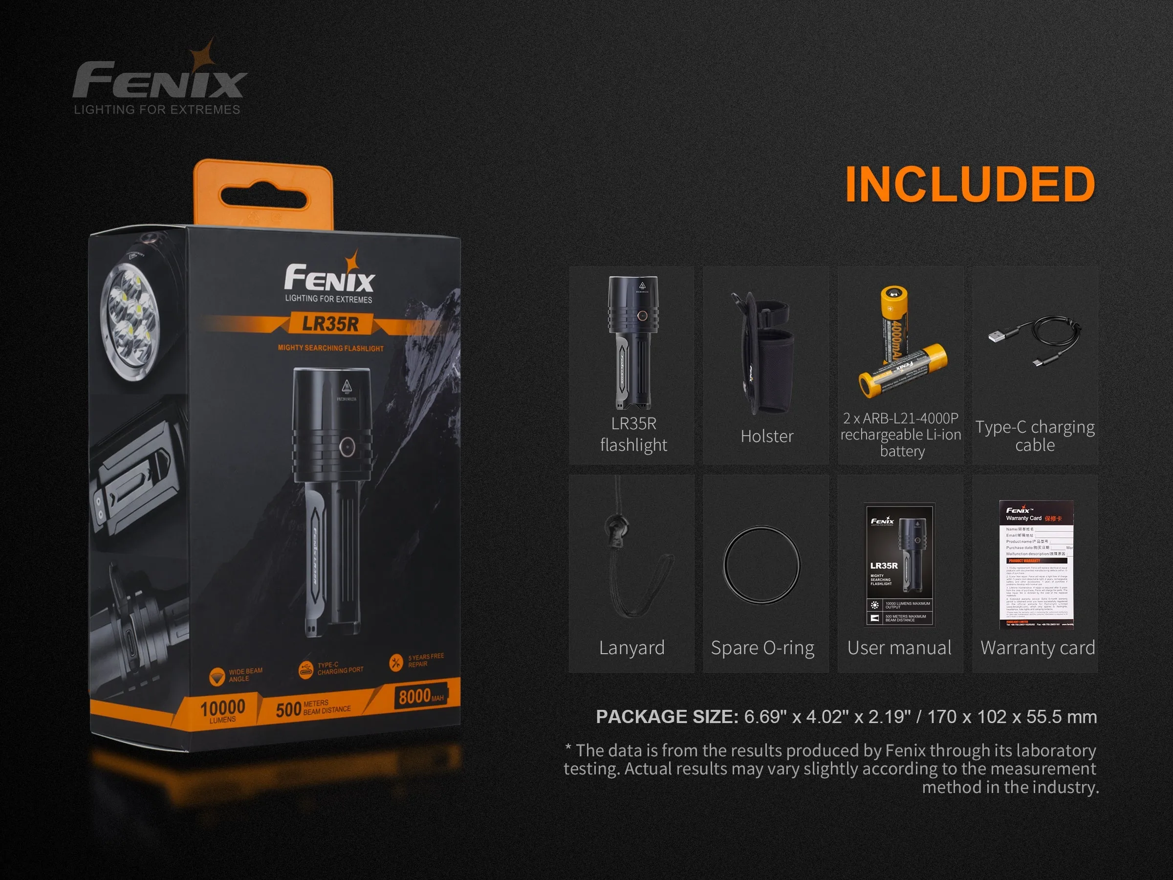 LR35R Rechargeable LED Flashlight - 10,000 Lumens - Image 14