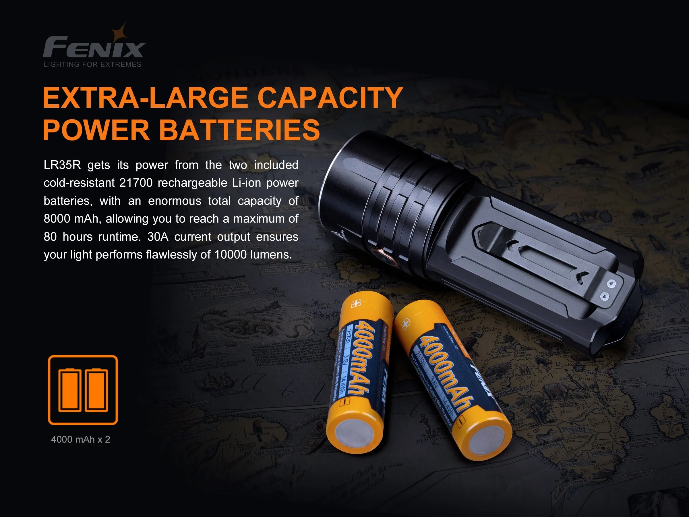 LR35R Rechargeable LED Flashlight - 10,000 Lumens - Image 6