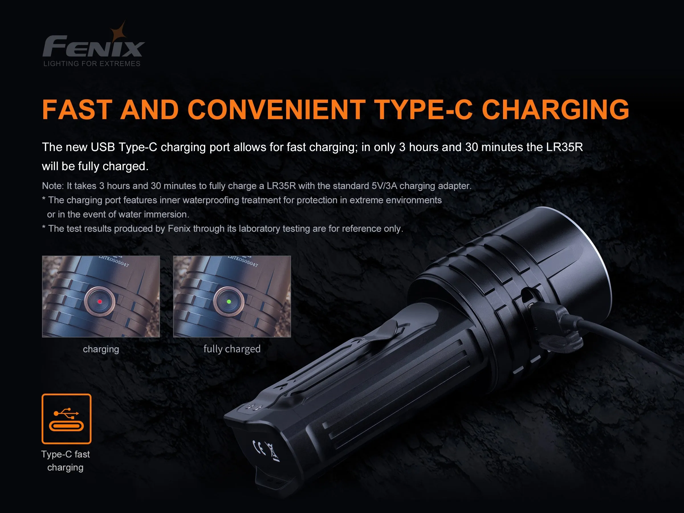 LR35R Rechargeable LED Flashlight - 10,000 Lumens - Image 7