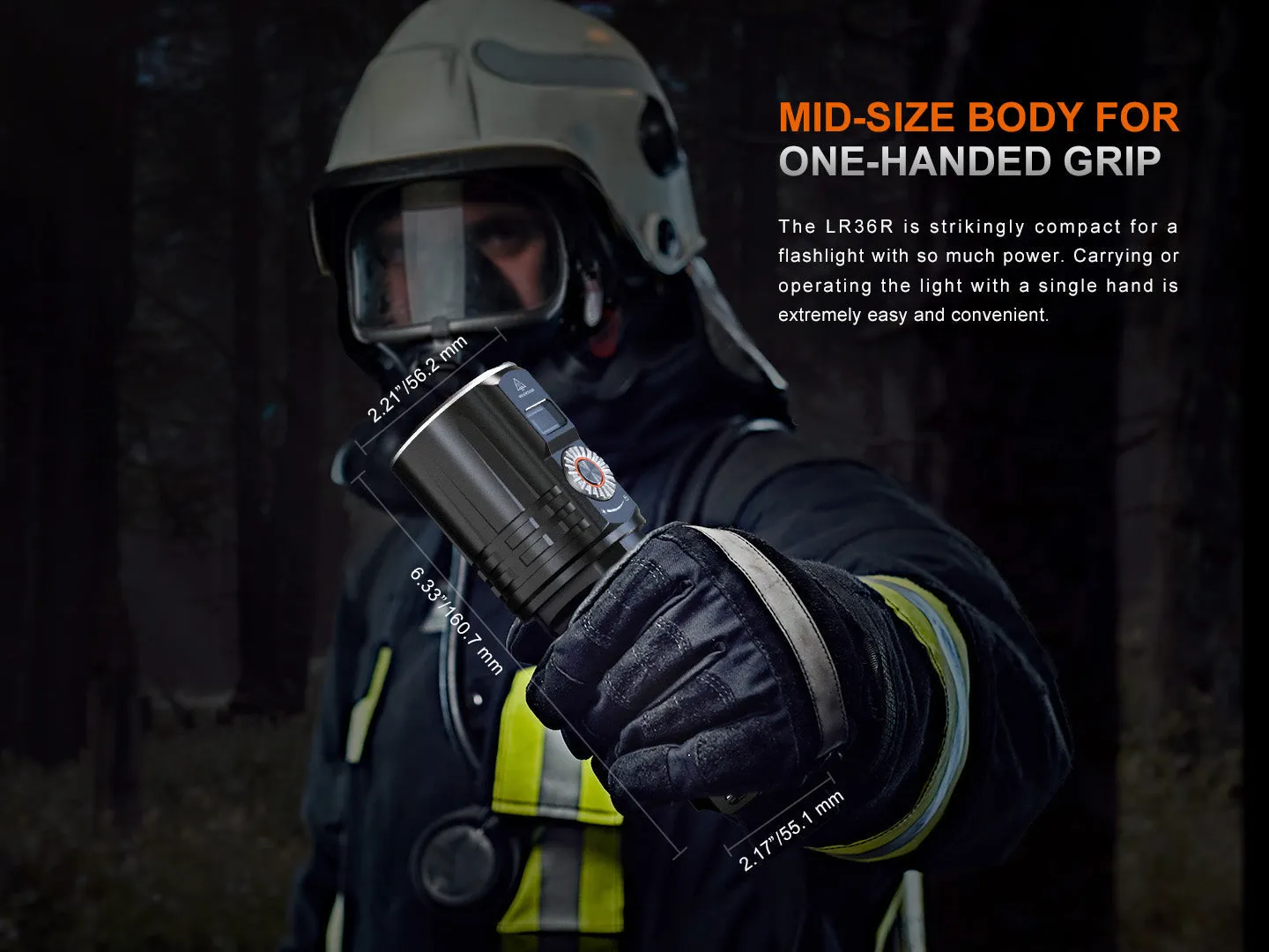 LR36R White Laser Searching Flashlight - Image 2