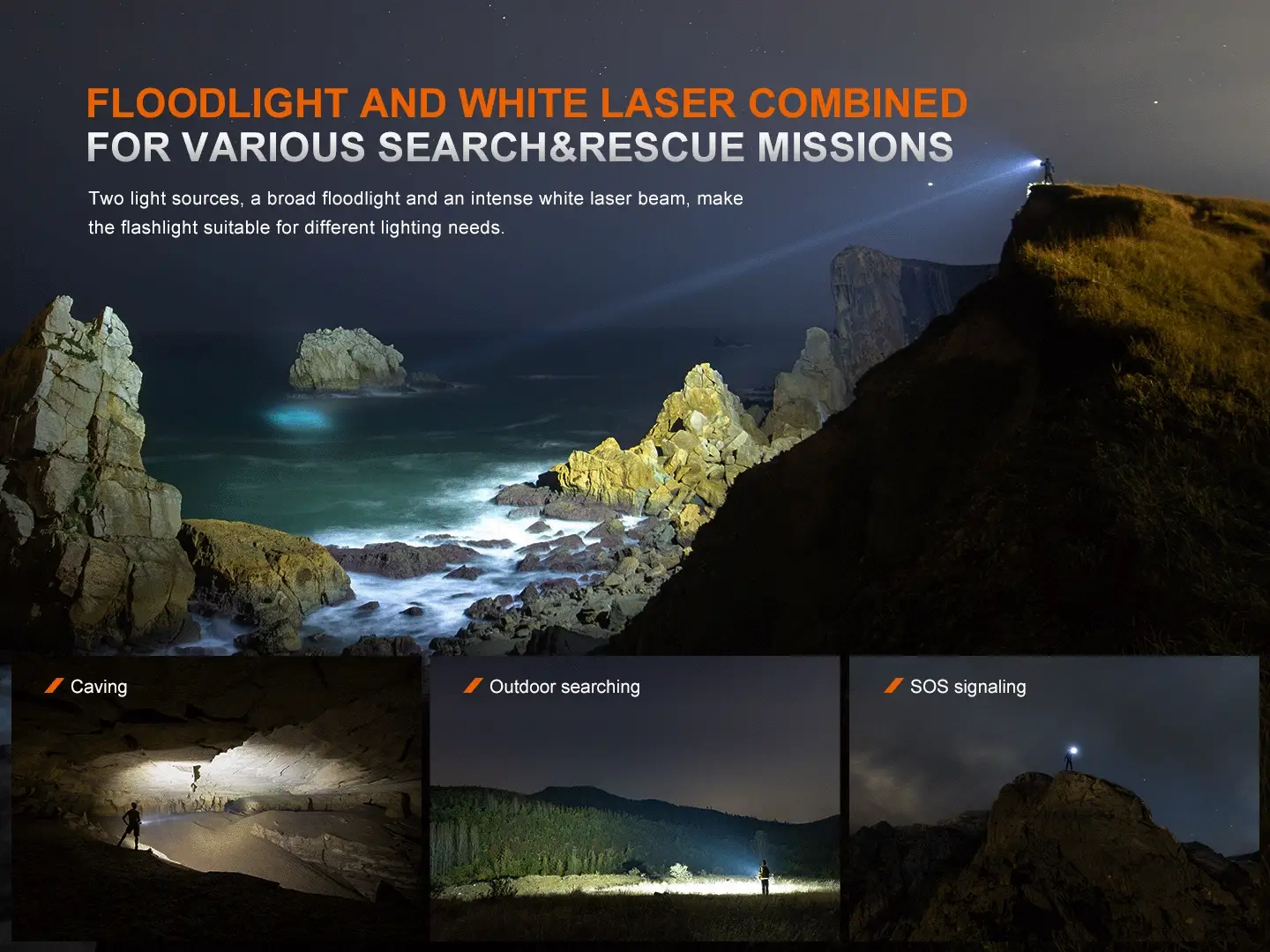 LR36R White Laser Searching Flashlight - Image 8