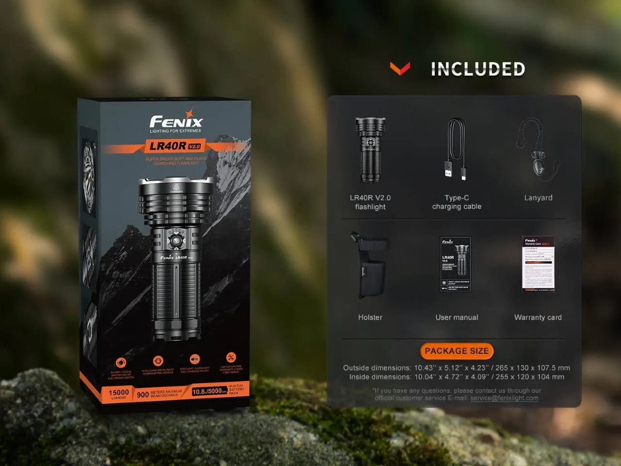 Fenix LR40R V2.0 Rechargeable LED Searchlight - Image 18