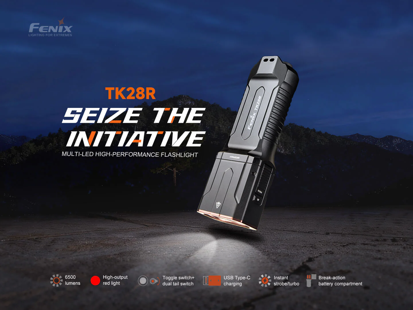 TK28R Multi-LED High-Performance Flashlight - 6500 Lumens - Image 3