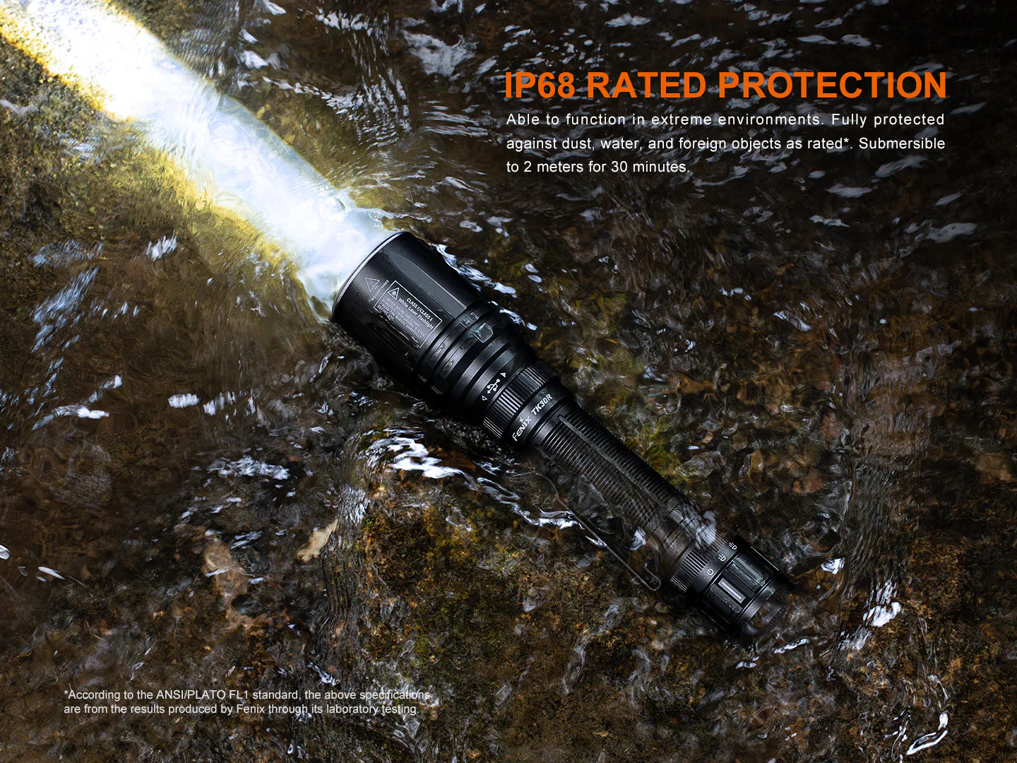 TK30R Tactical White Laser Rechargeable Flashlight - Image 4