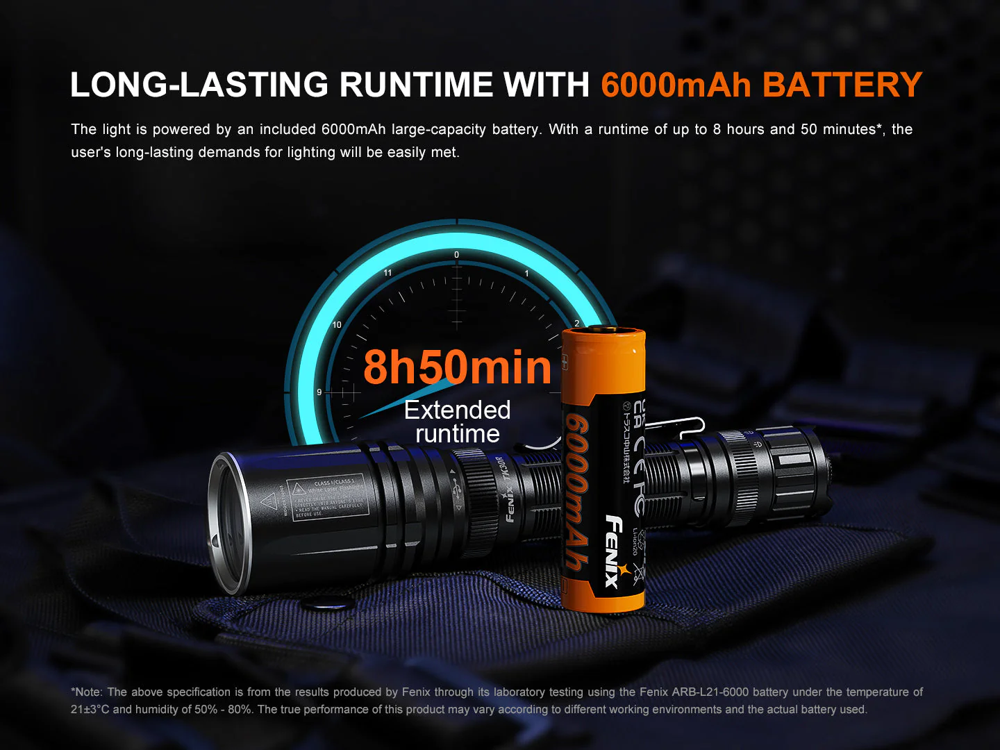 TK30R Tactical White Laser Rechargeable Flashlight - Image 7