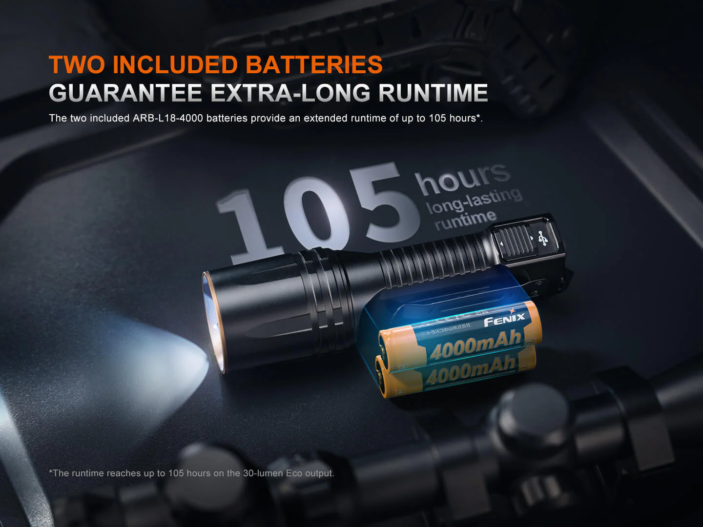 TK35R Rechargeable High-Performance Tactical Flashlight with UV Output - Image 10