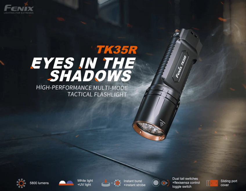TK35R Rechargeable High-Performance Tactical Flashlight with UV Output - Image 3