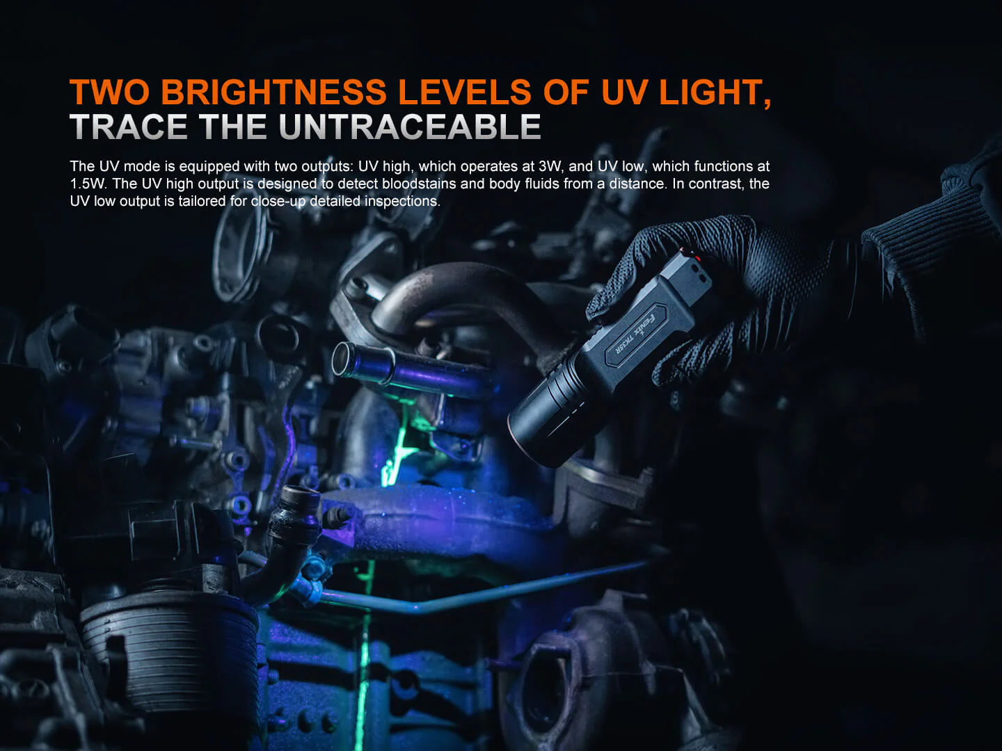 TK35R Rechargeable High-Performance Tactical Flashlight with UV Output - Image 5