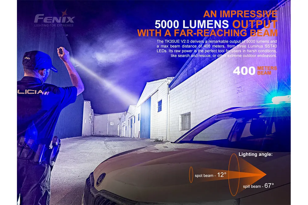 TK35UE V2.0 Flashlight - 5000 Lumens - Image 2