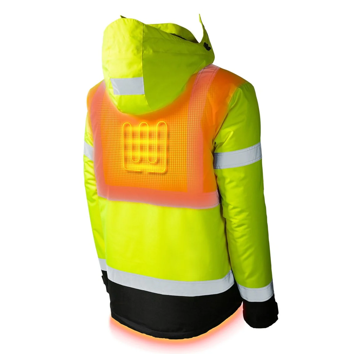 Flash Heated Hi Vis Jacket - Image 3