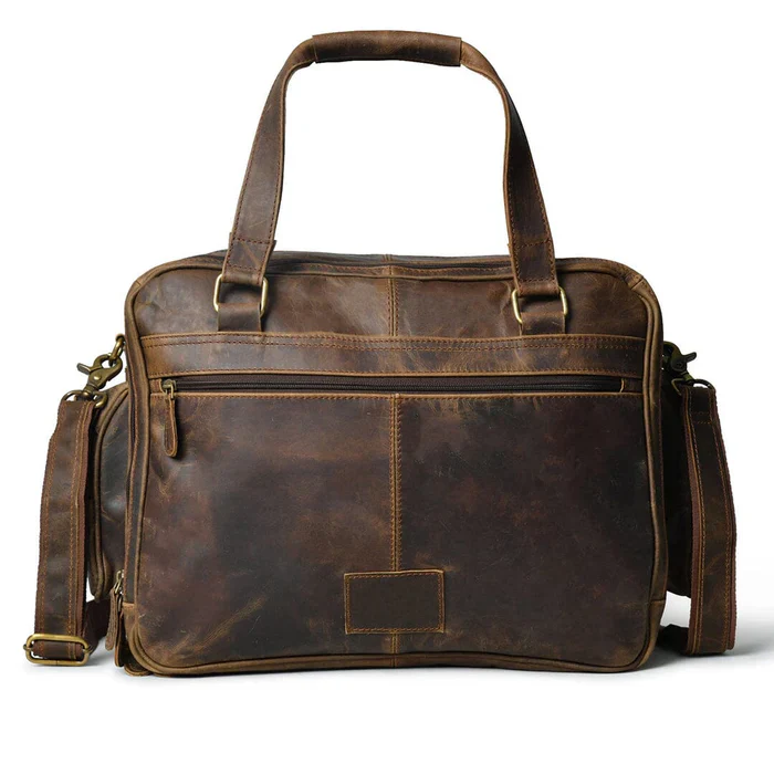 Floyd Handmade Buffalo Leather Office Briefcase - Image 3