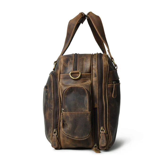 Floyd Handmade Buffalo Leather Office Briefcase - Image 4