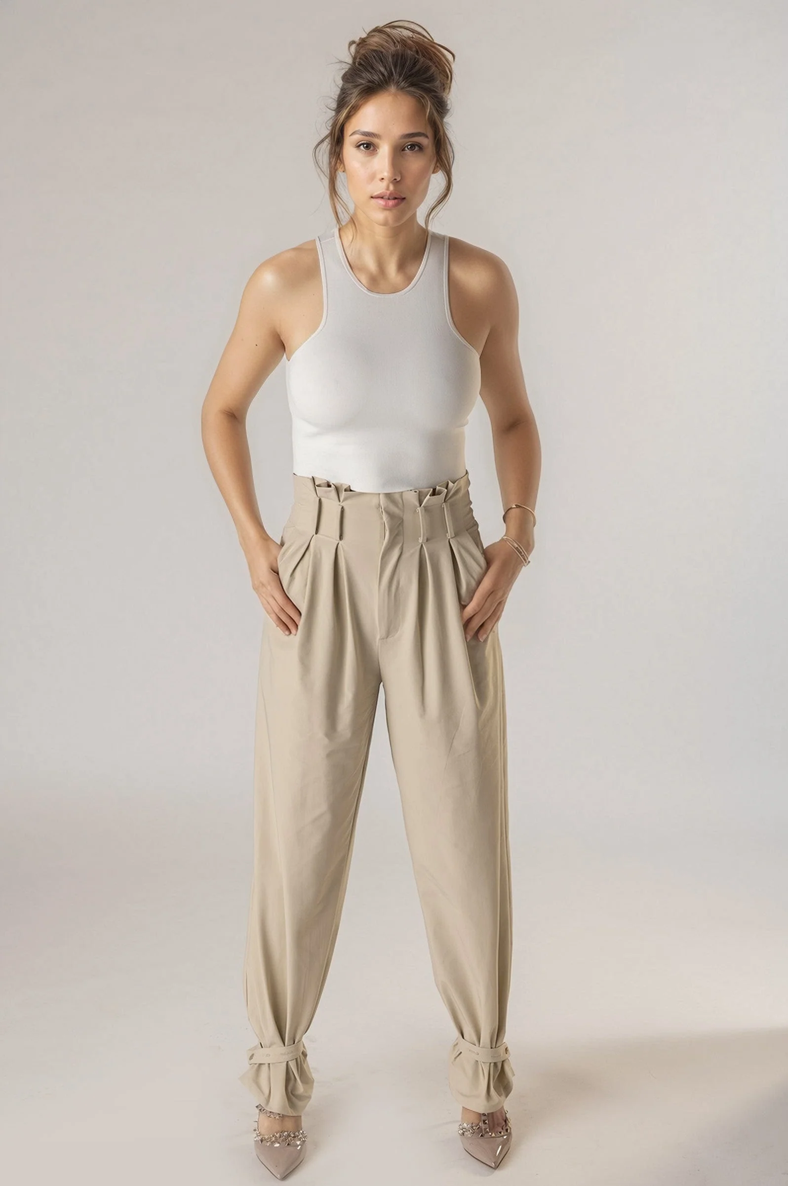Foreplay Women’s Golf Pants - Paperbag-Waist - Image 3