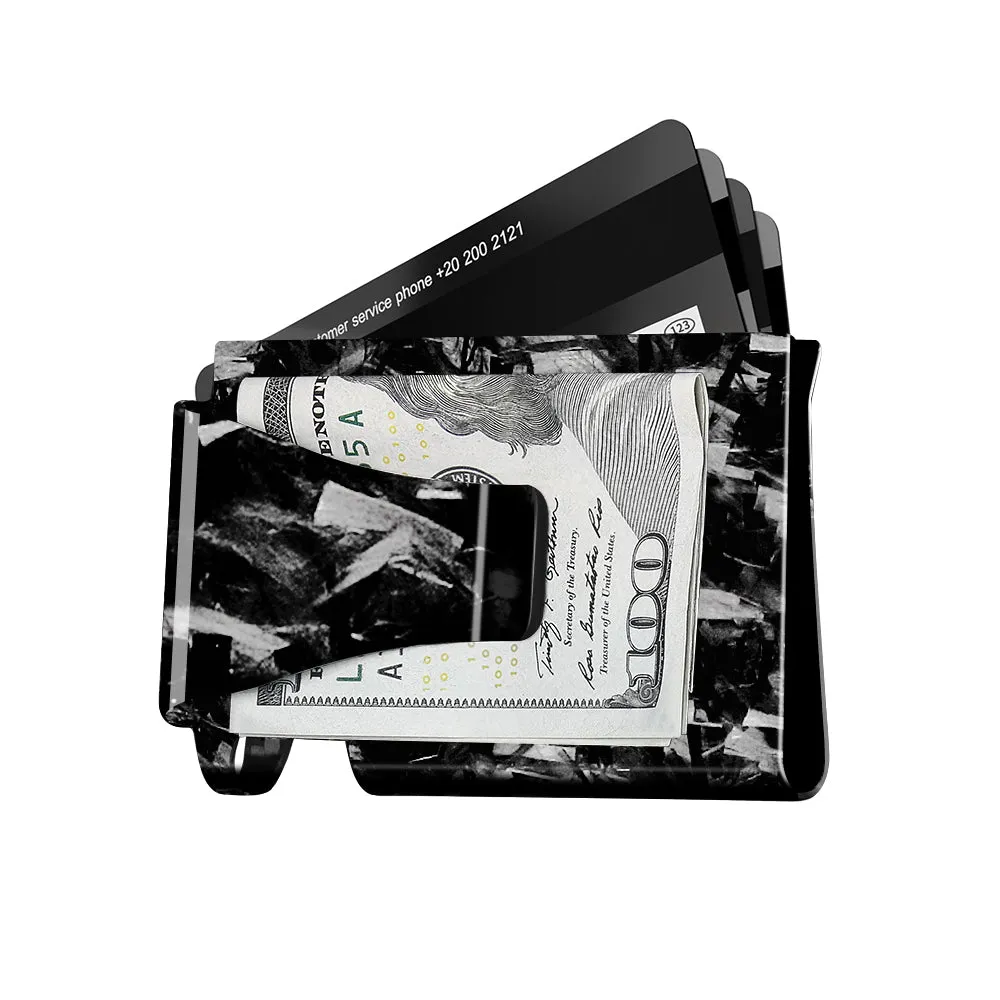 Forged Carbon Fiber Cash & Card Slim Wallet - Image 4