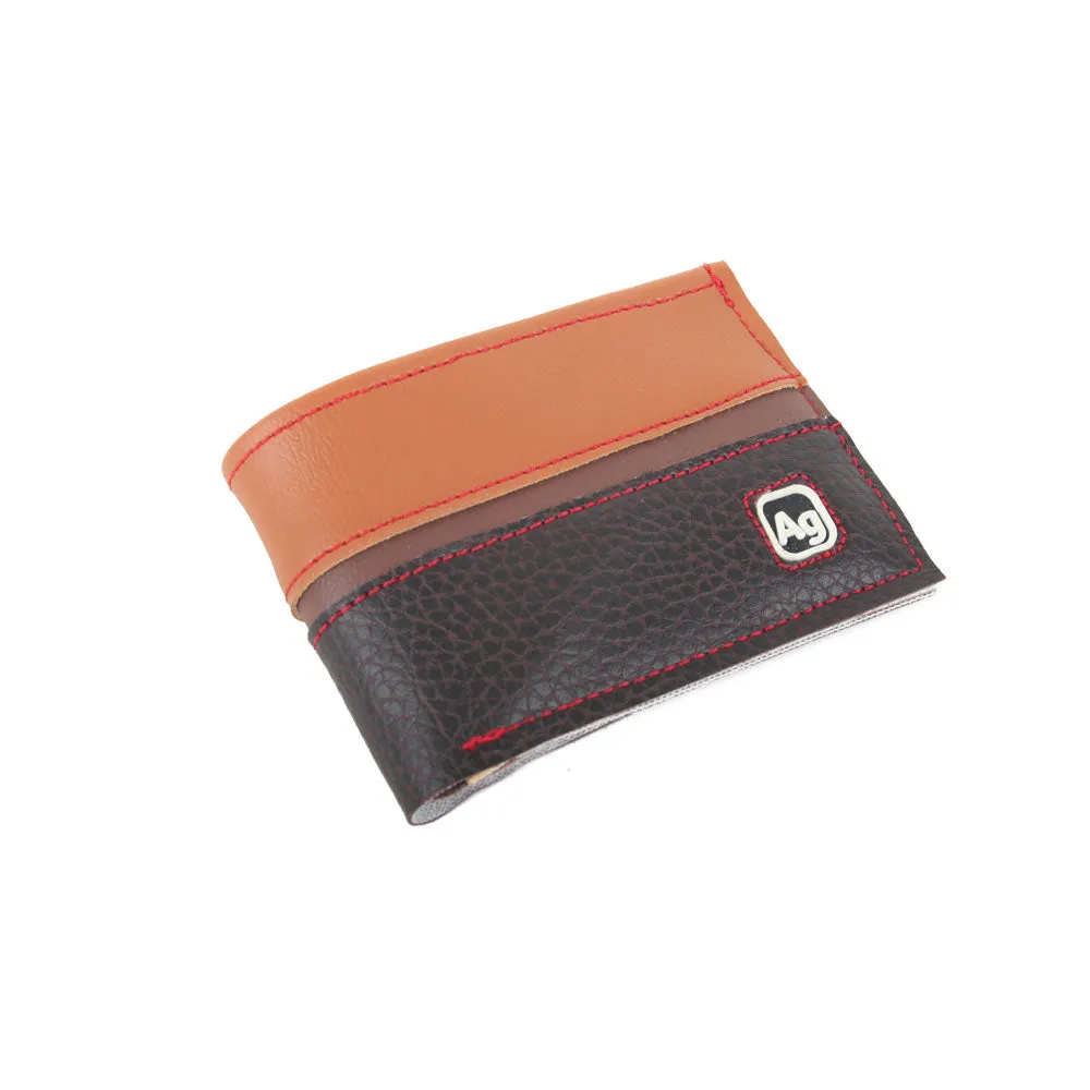 Franklin Upholstery Vinyl Vegan Wallet- Brown - Image 3