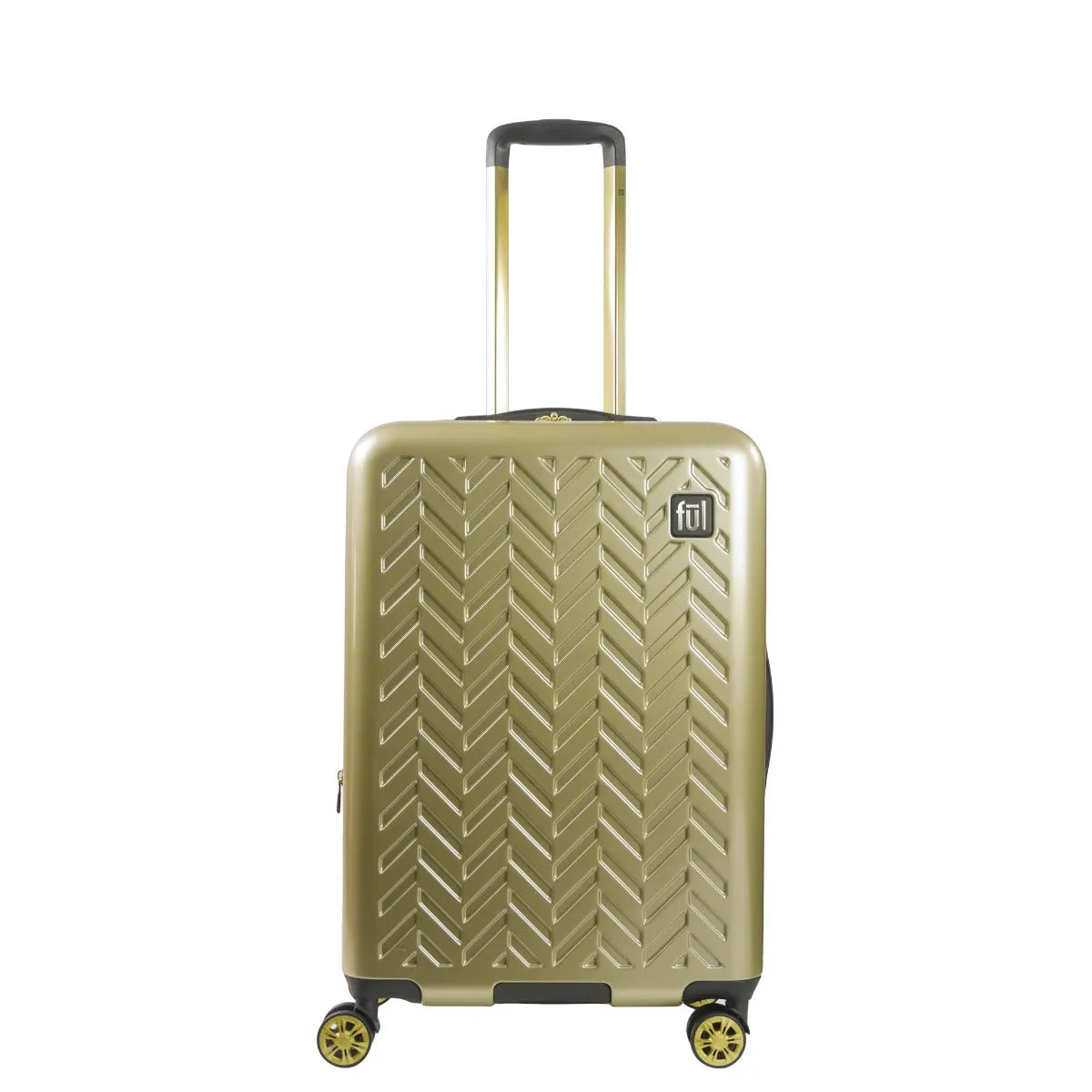 Ful Groove 27" Expandable Hardside Spinner Luggage, Gold - Image 4