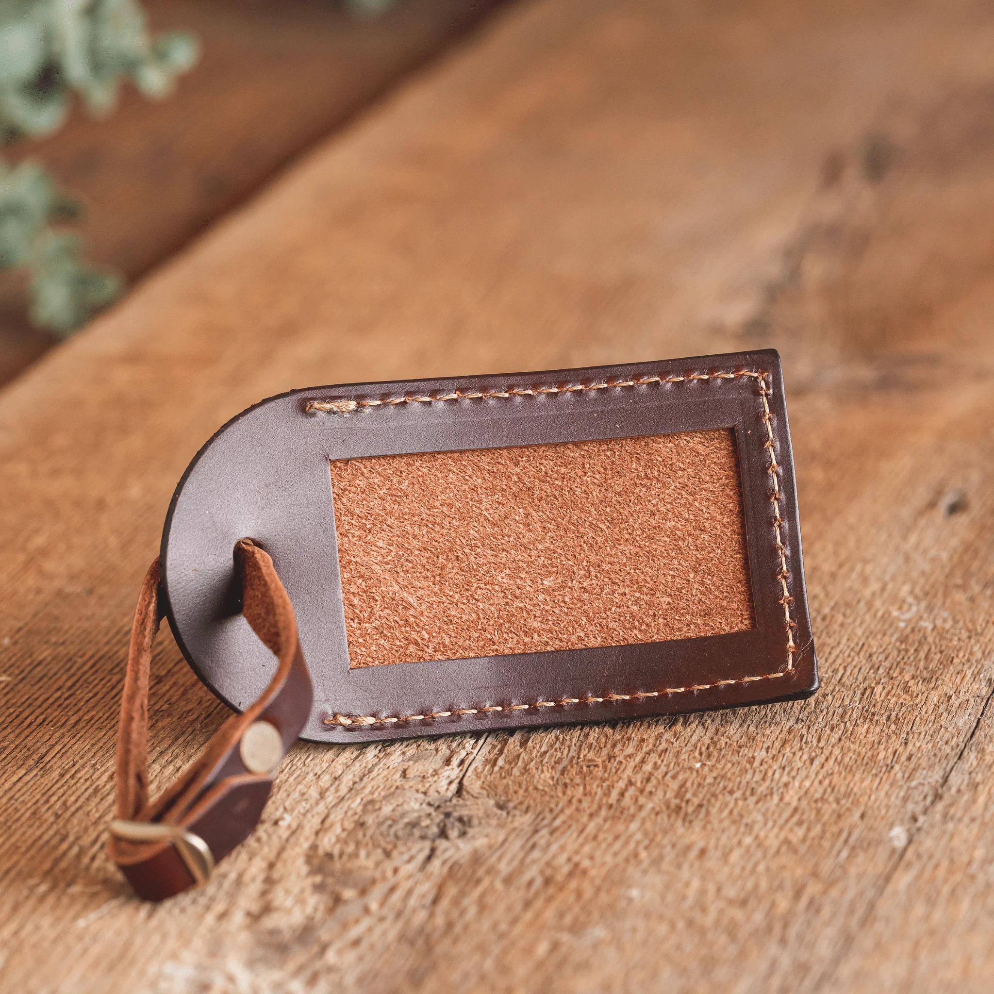 Full Grain Leather Luggage Tag - Image 3