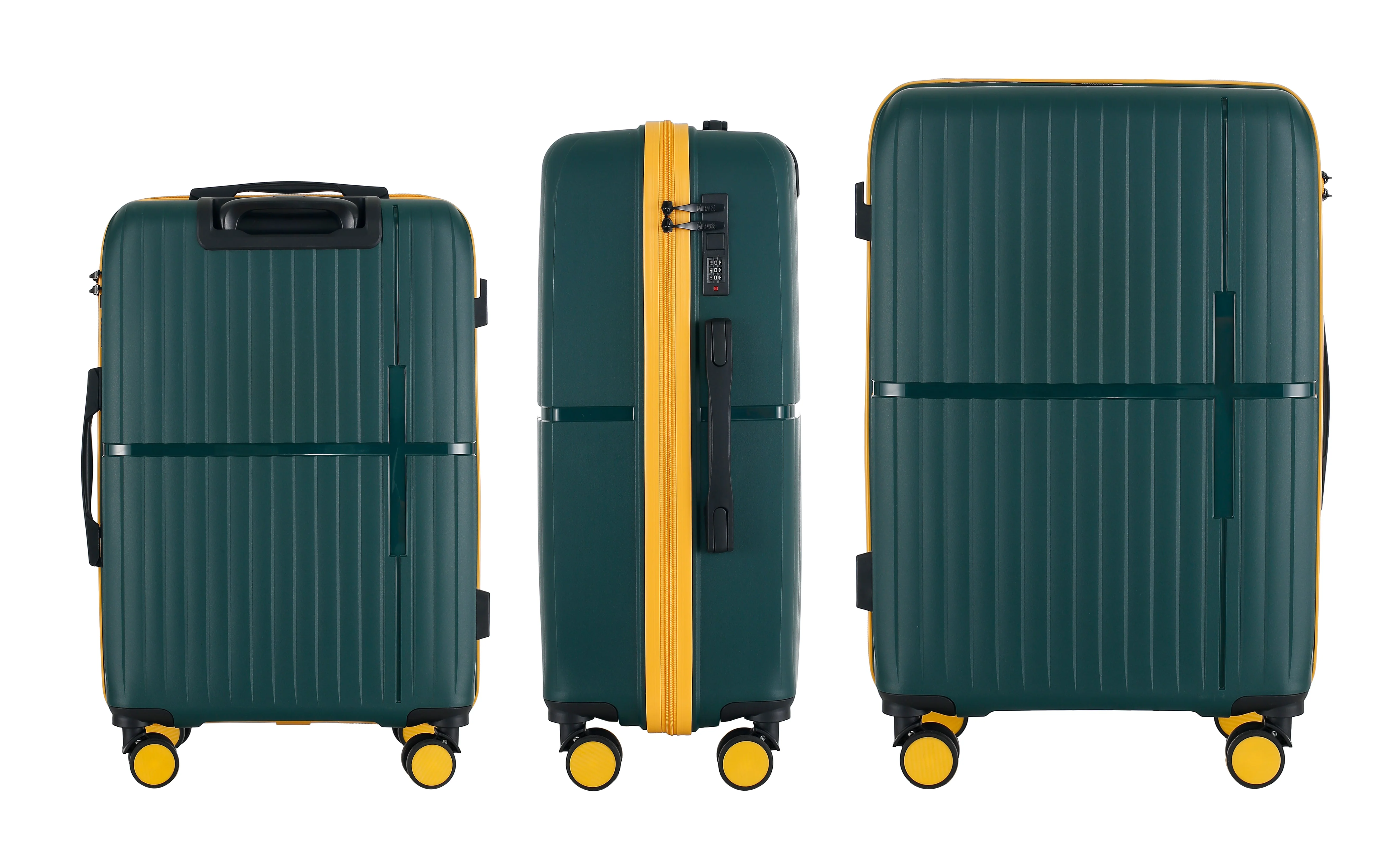 GALA Expandable Polycarbonate 3-Piece Luggage Set with Lock - Image 7