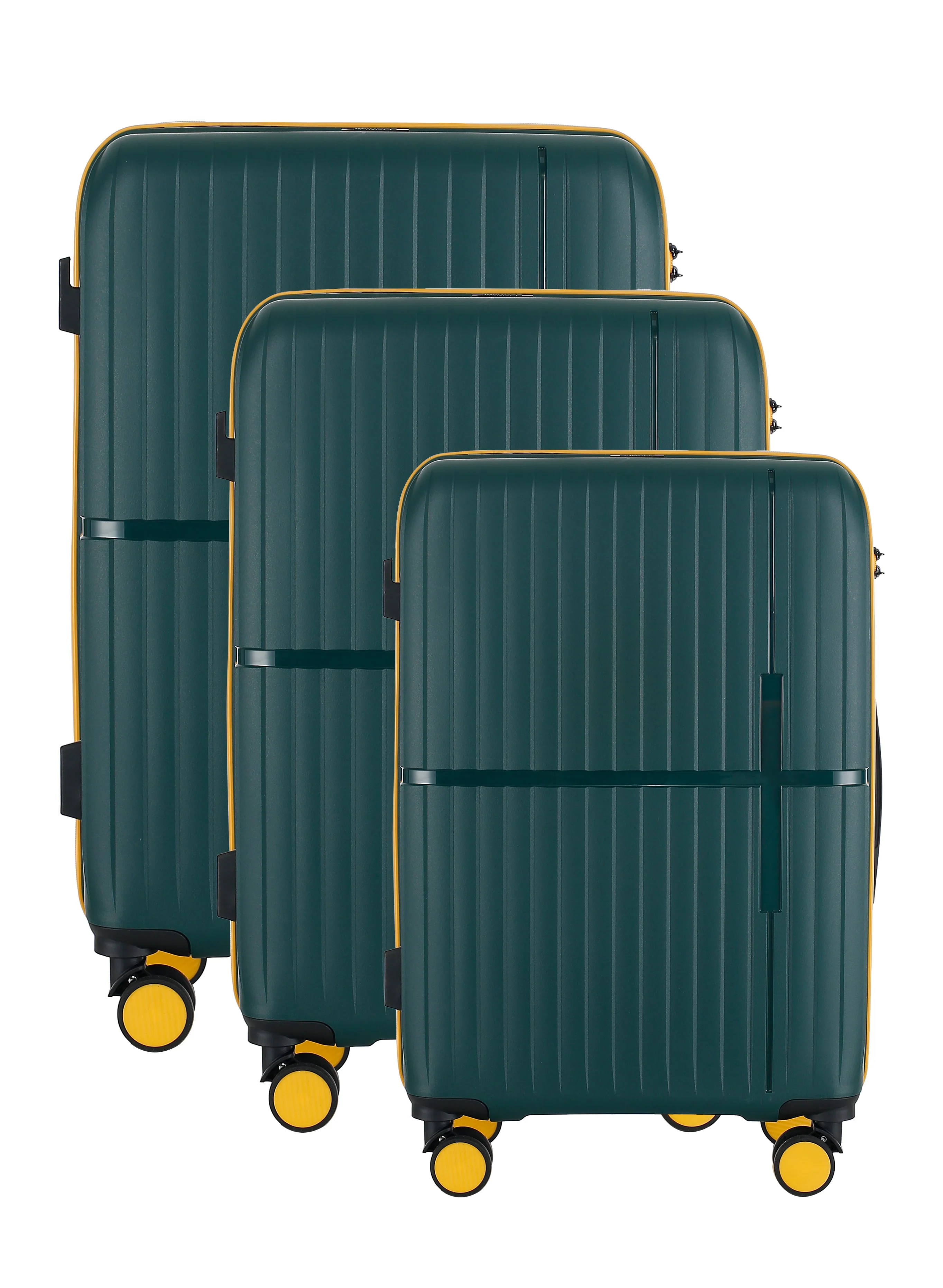 GALA Polycarbonate 3 Piece Spinner Luggage Set with Lock - Image 6