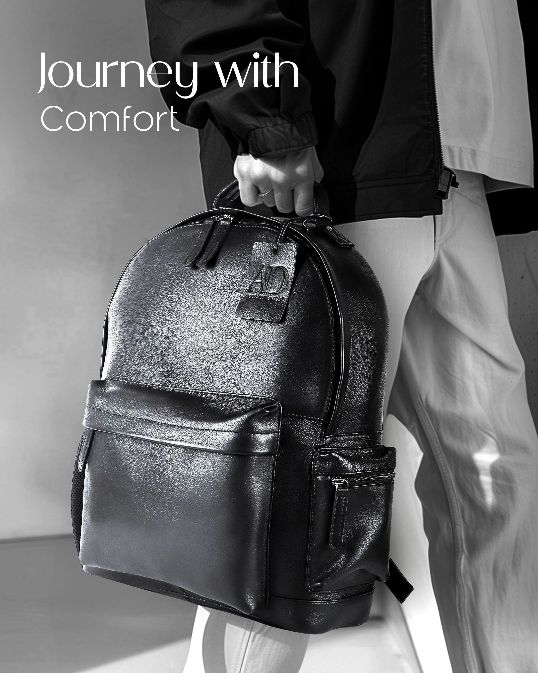 Genuine Leather Backpack - Image 6