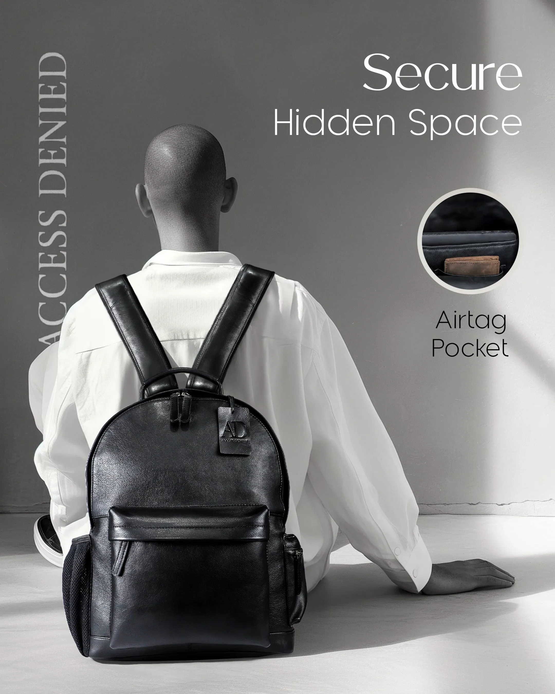 Genuine Leather Backpack - Image 7