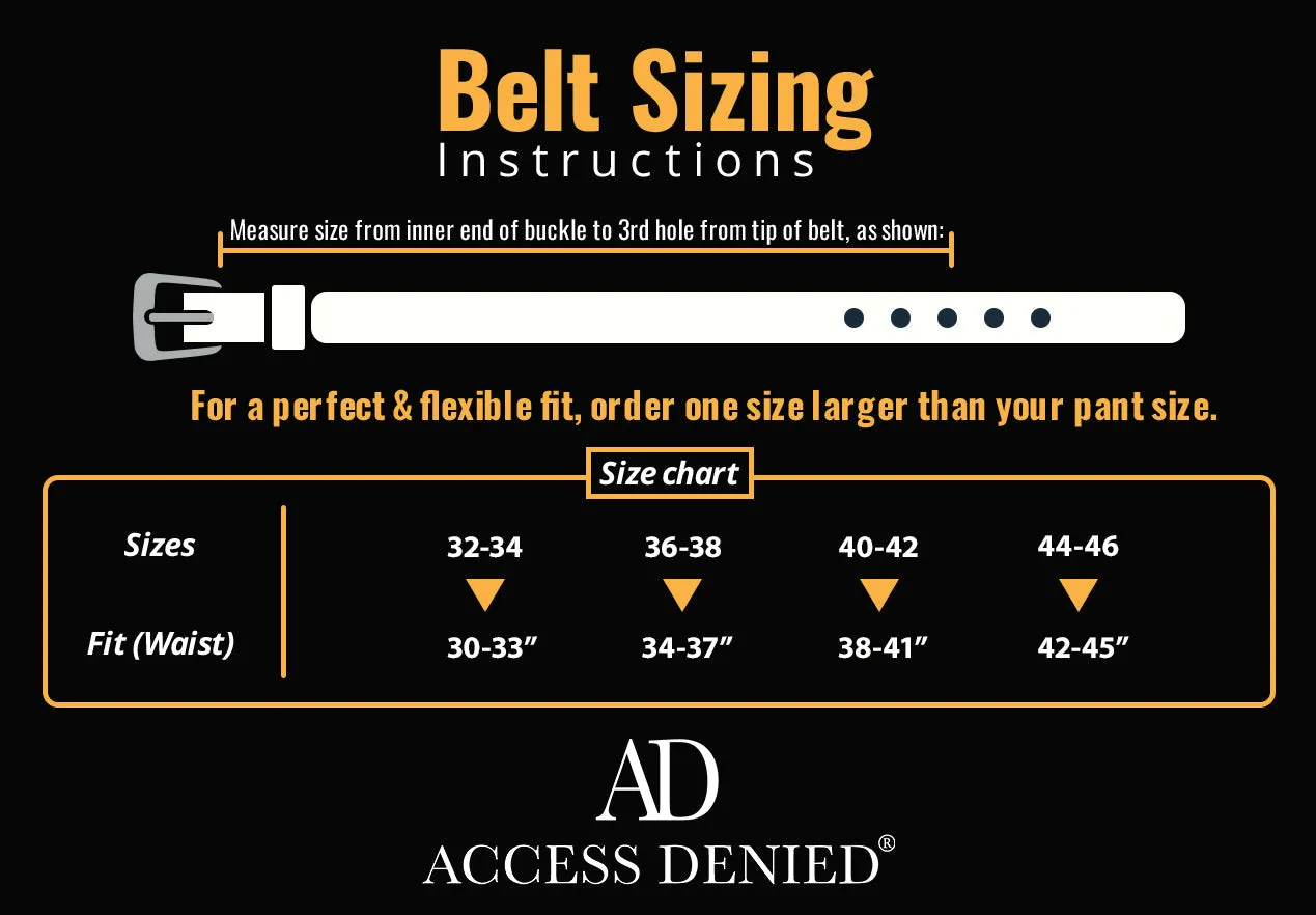 Genuine Split Leather Belt - Image 5