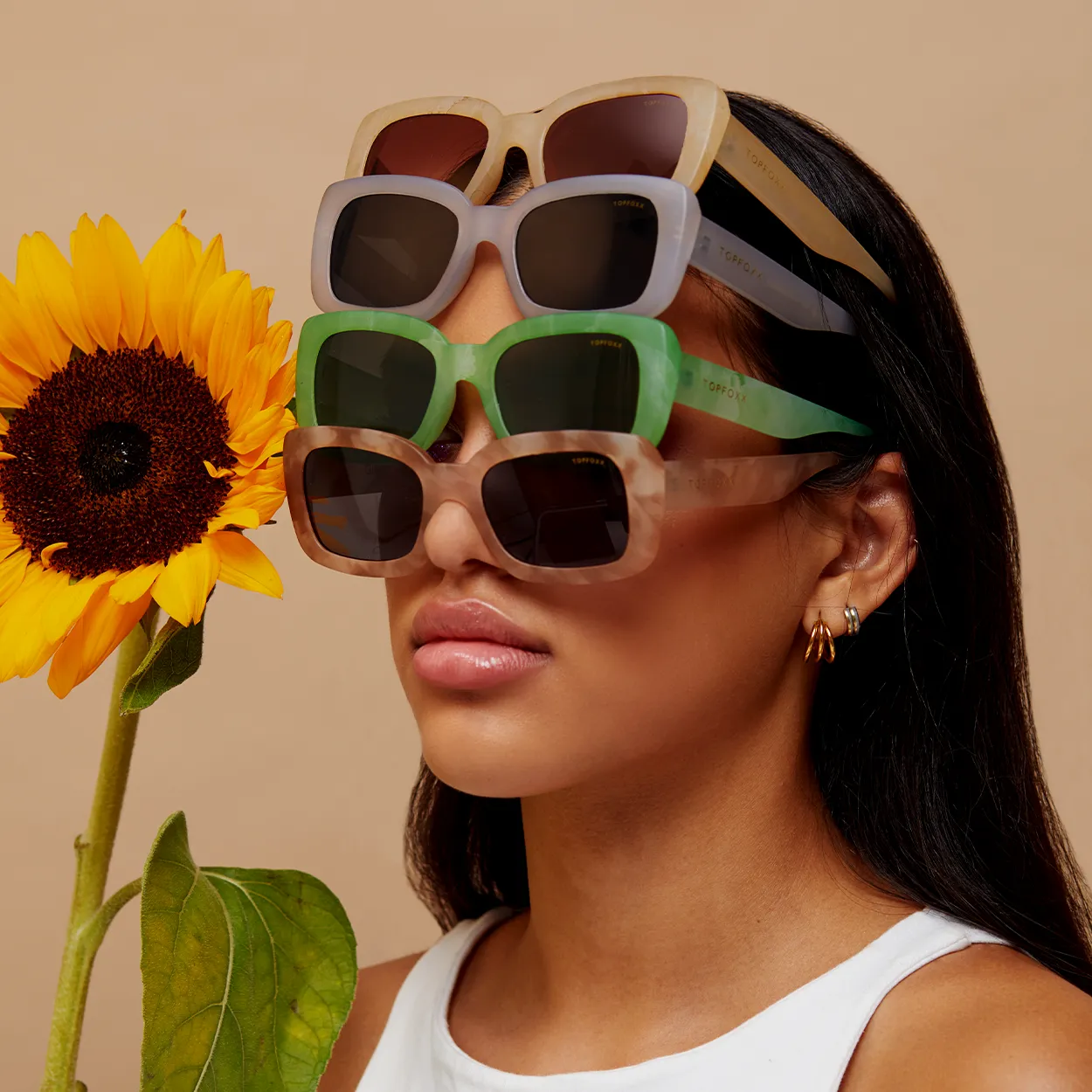 Gigi Sunglasses - Cinnamon swirl - Image 5