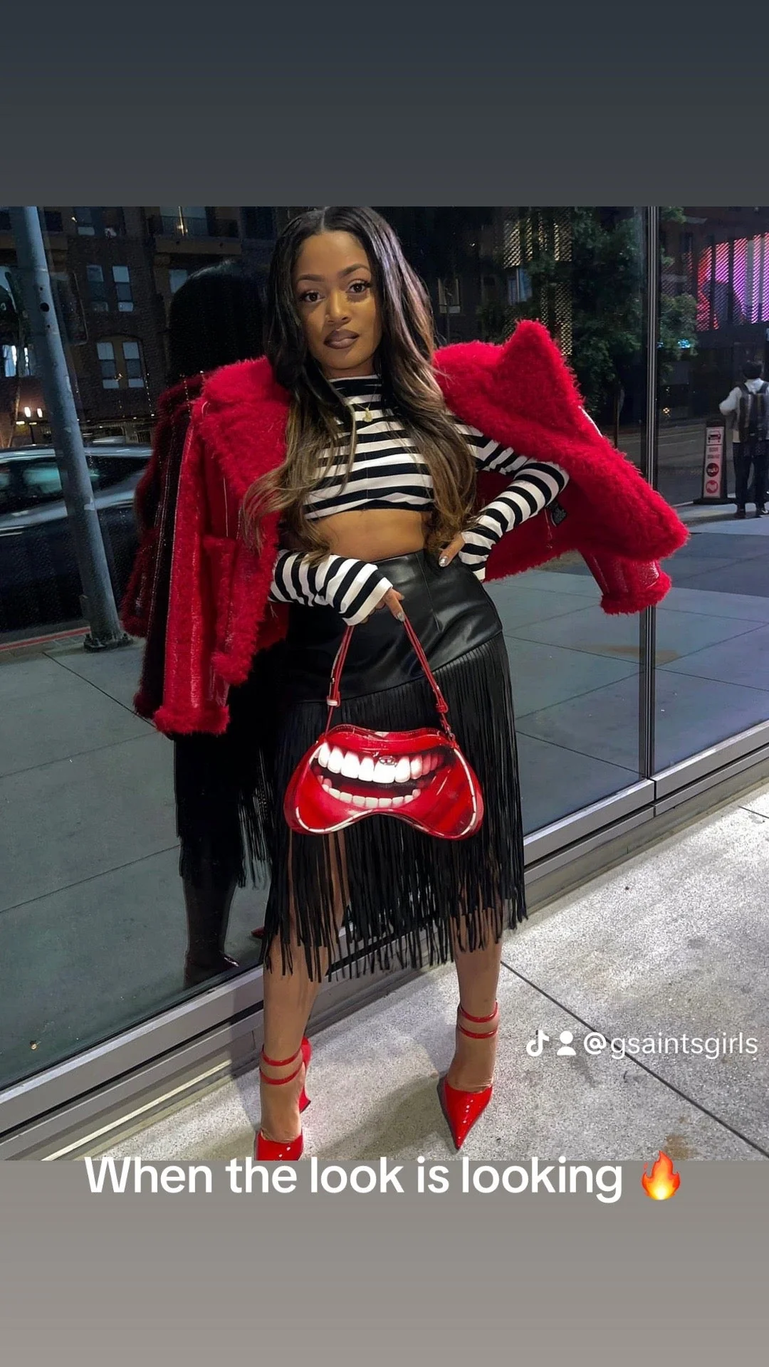 Gigi Skirt – Asymmetrical Vegan Leather Skirt with Fringe - Image 10