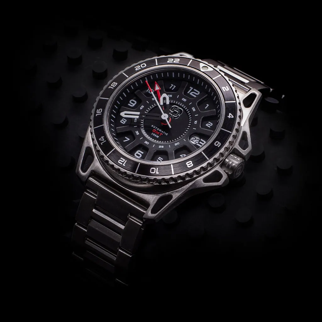 GMT-01 - Automatic Gmt Men's Watch with Metal Bracelet - Image 3