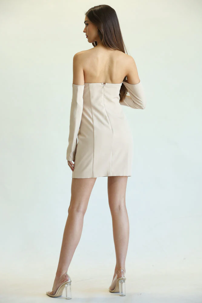 Golden Detail Flap Dress - Image 3