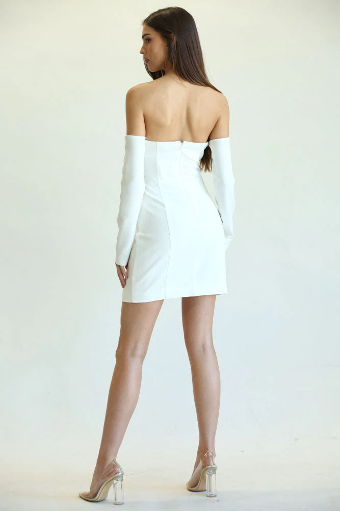 Golden Detail Flap Dress - Image 6