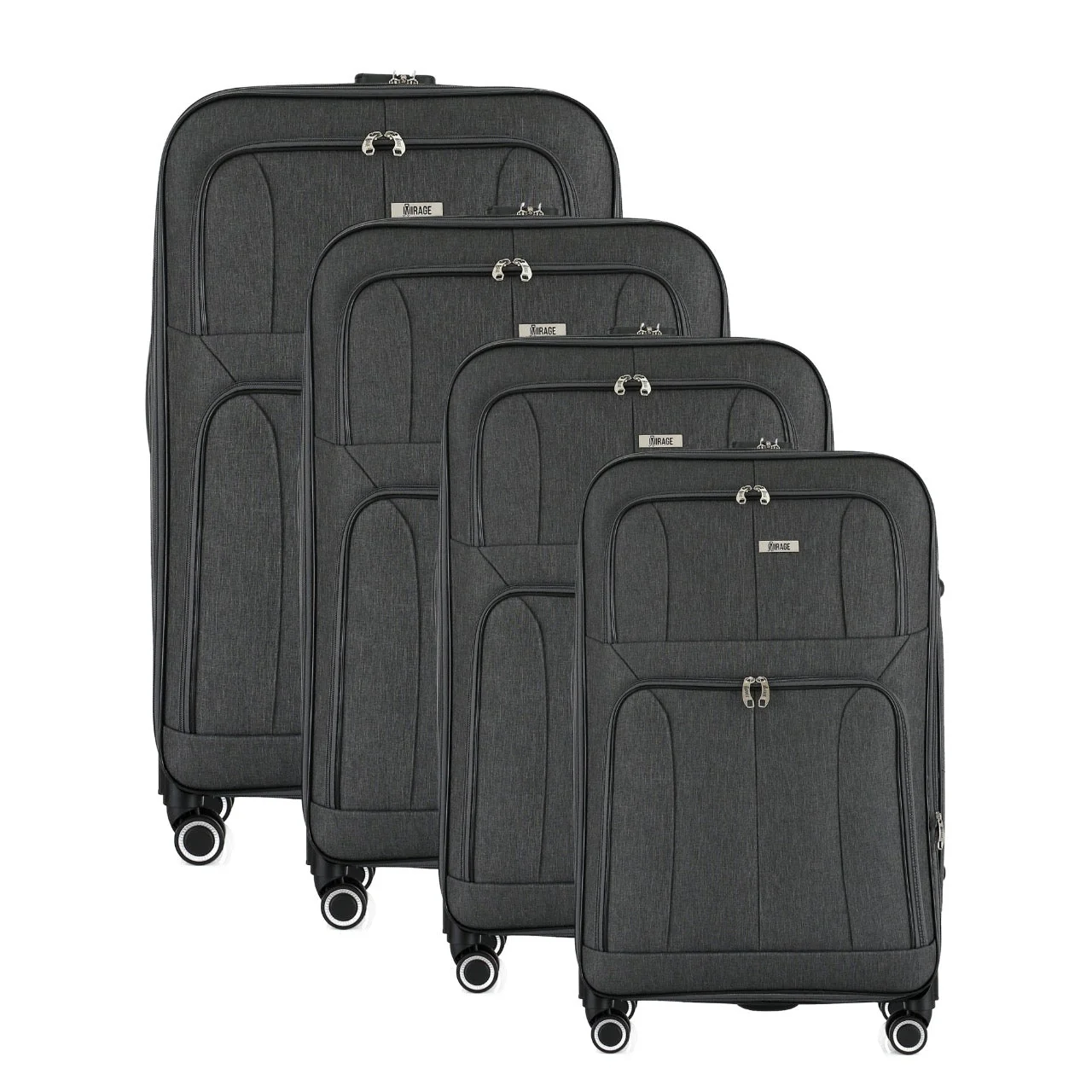 Grace Soft shell Expandable 4-Piece Spinner Luggage Set with Lock - Image 10