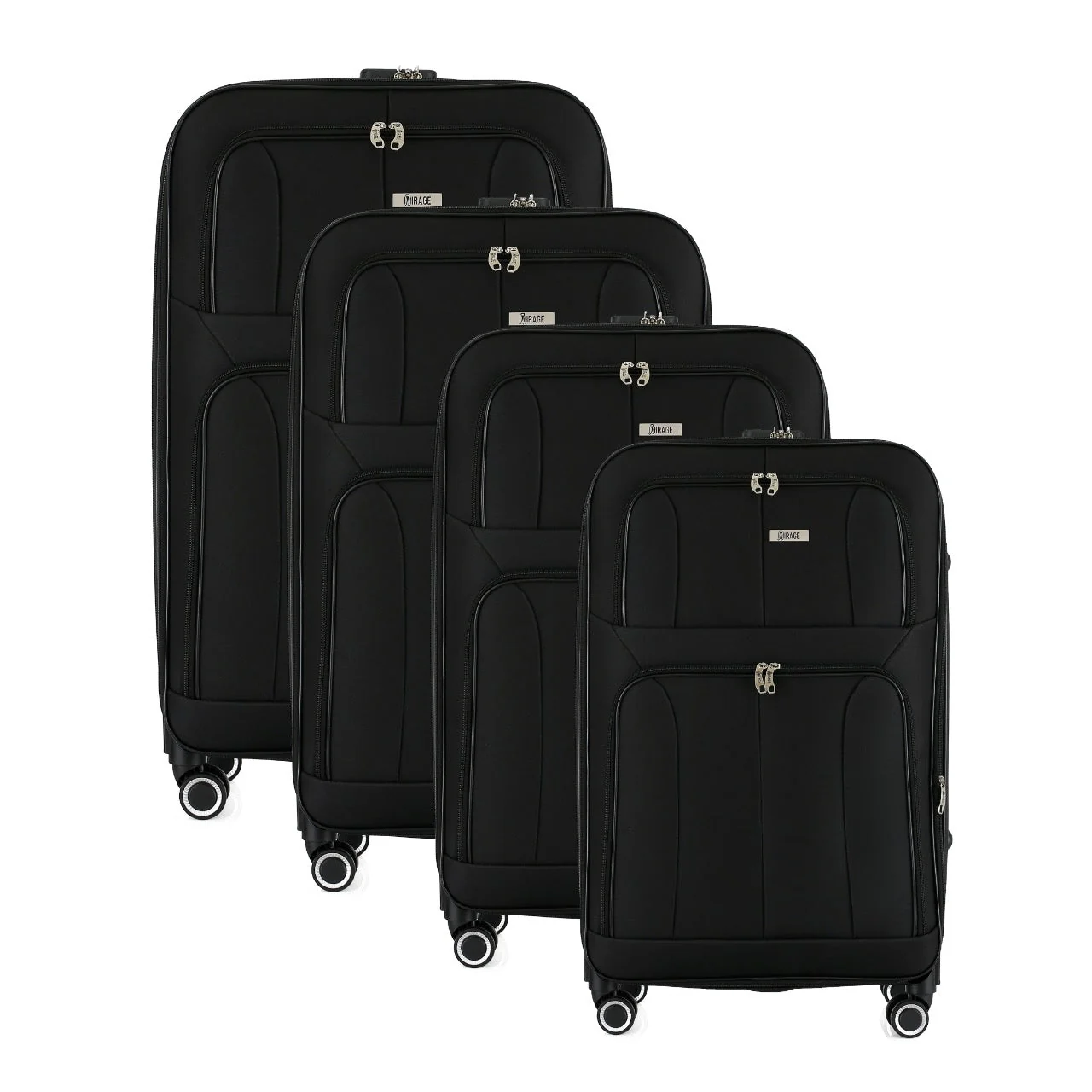 Grace Soft shell Expandable 4-Piece Spinner Luggage Set with Lock - Image 5