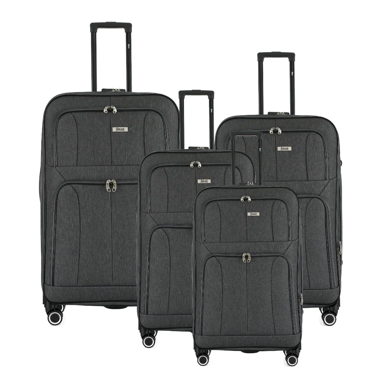 Grace Soft shell Expandable 4-Piece Spinner Luggage Set with Lock - Image 9