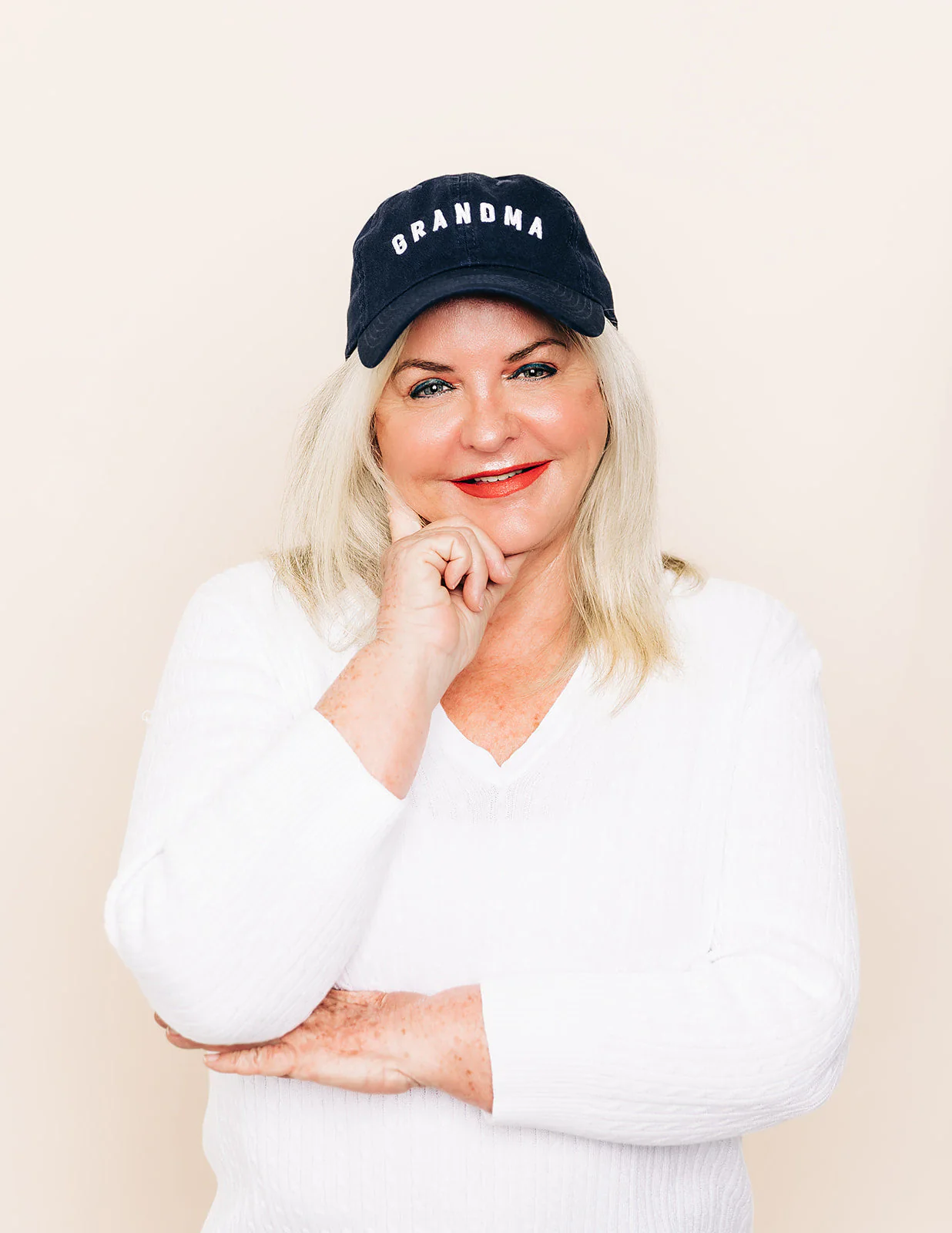 Minimal Grandma Logo Baseball Hat - Image 9