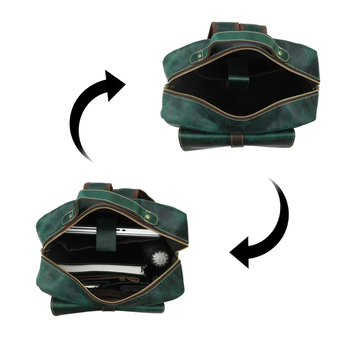 Greenfield Leather Backpack - Image 5