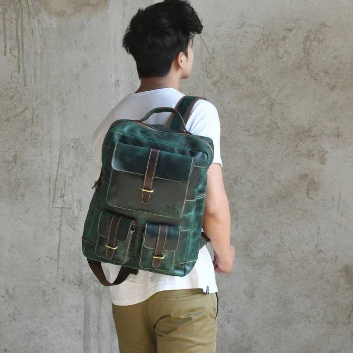 Greenfield Leather Backpack - Image 6