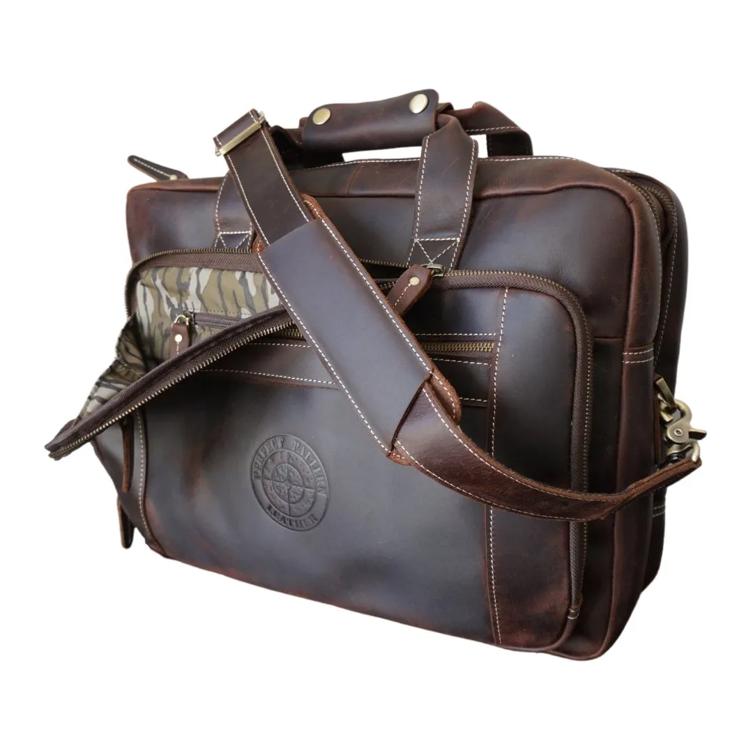 Greenhead" Bottomland Full Grain Buffalo Leather Briefcase - Image 18