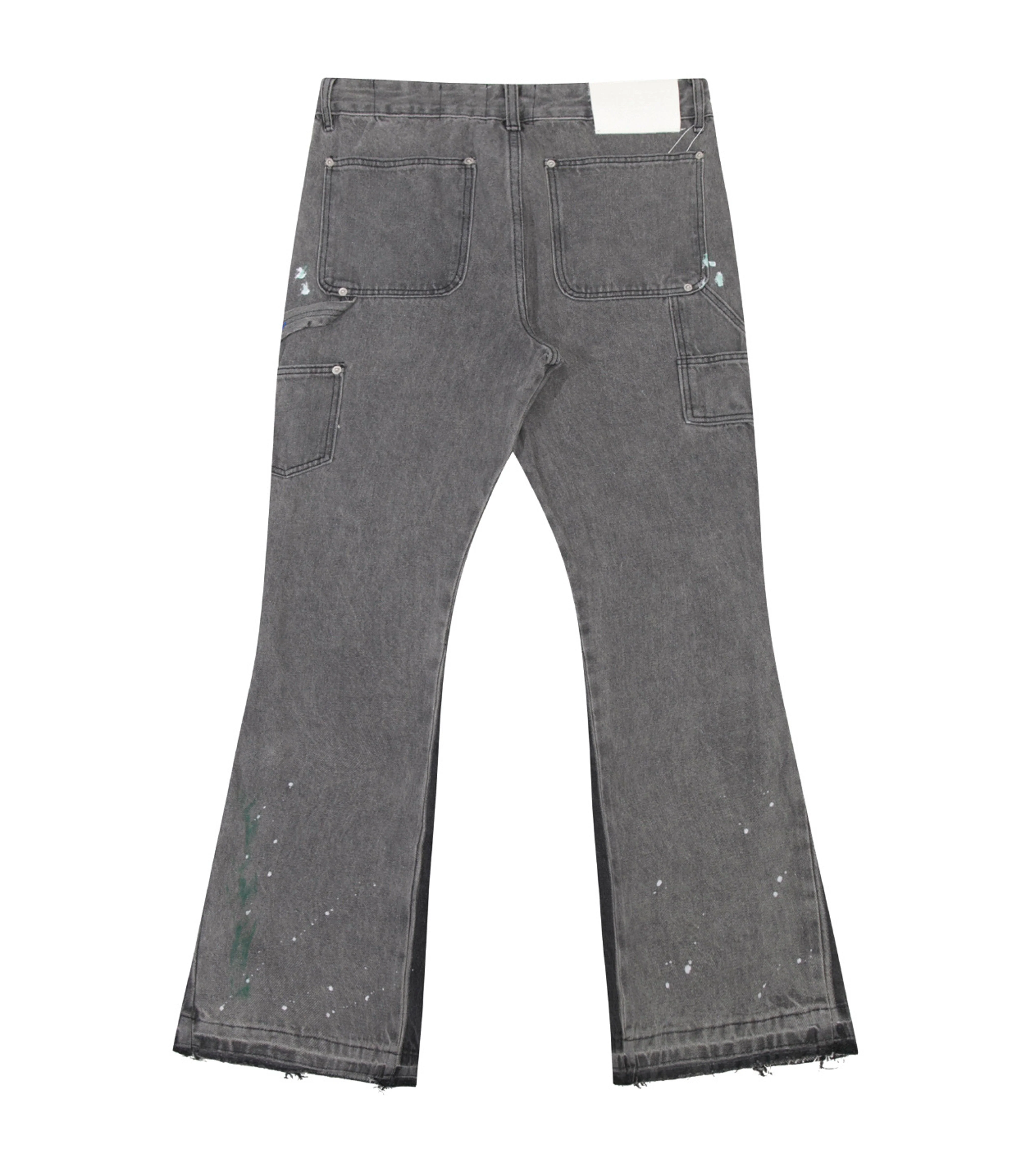 GREY SPLIT PAINTERS DENIM - Image 2
