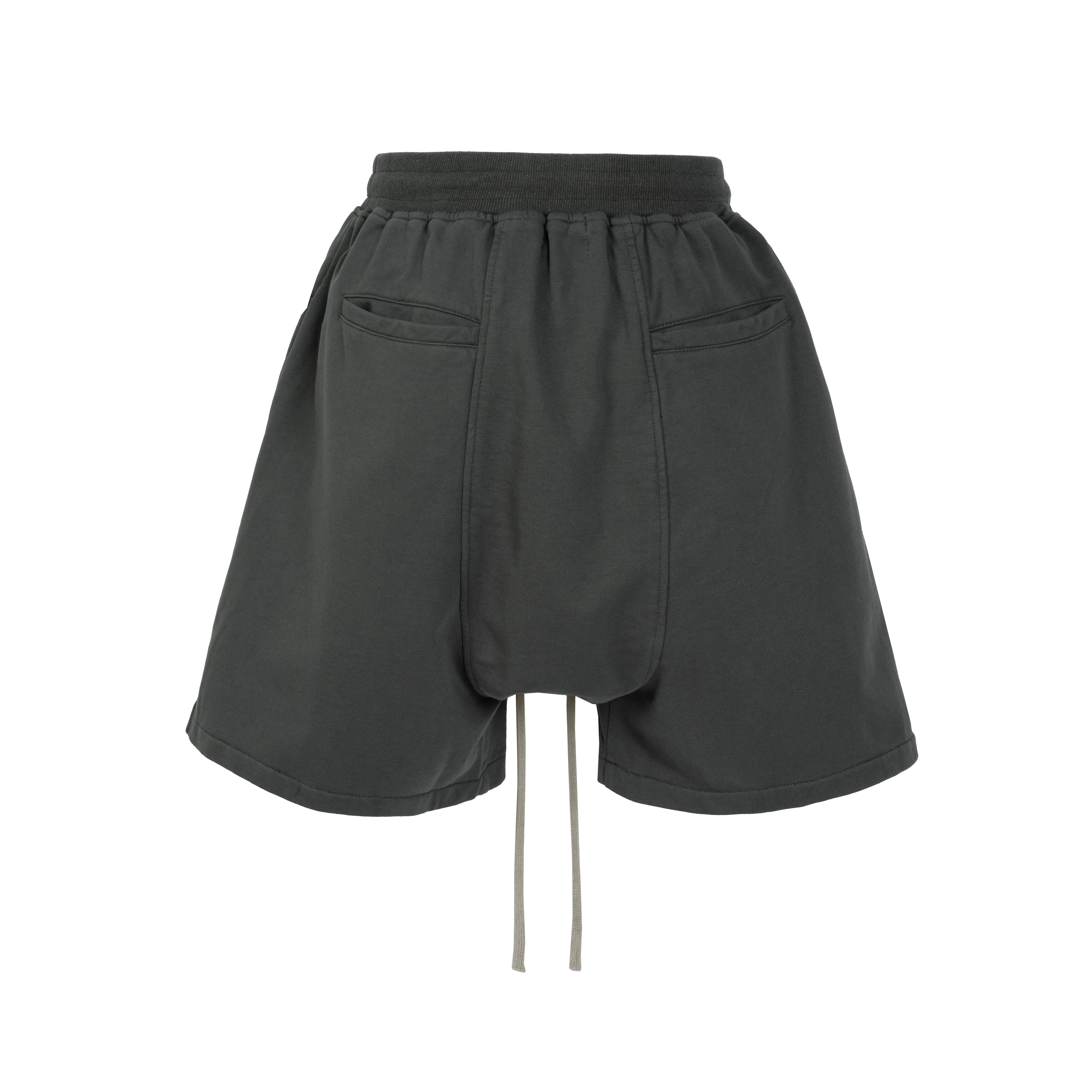 GREY ZIP DRAWSTRING CARGO SHORTS - Image 2