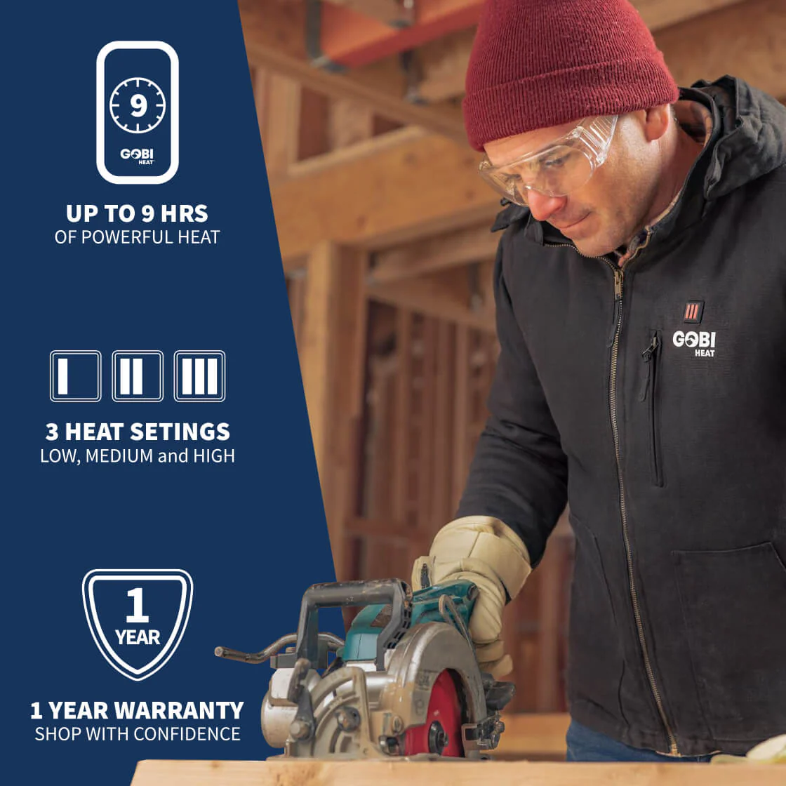 Grit Men's Heated Workwear Jacket - Image 8